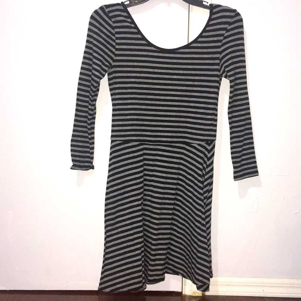 Striped long sleeve dress